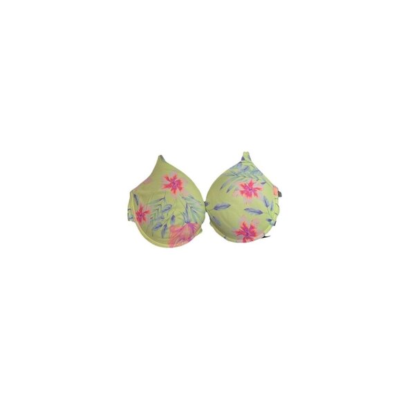 VS Neon Floral Push-Up Bra 36D Front Closure PINK Wear Everywhere Bra - Picture 1 of 4